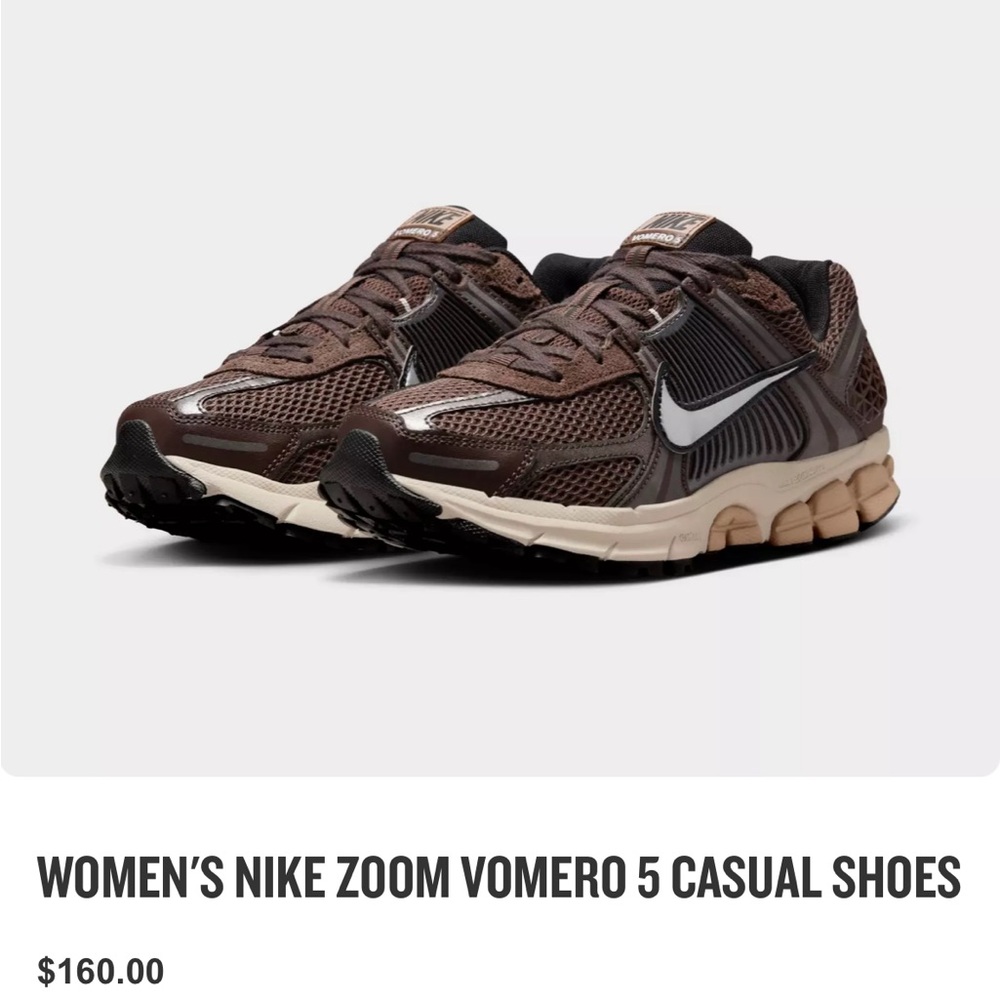 Nike Zoom Vomero 5 Women's Shoes in Brown and Black